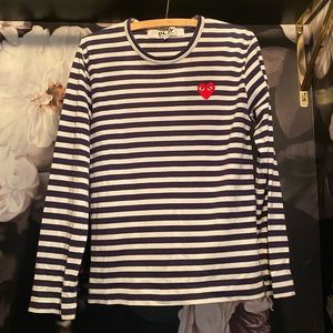 Comme des Garçons PLAY Long Sleeve Striped T-Shirt